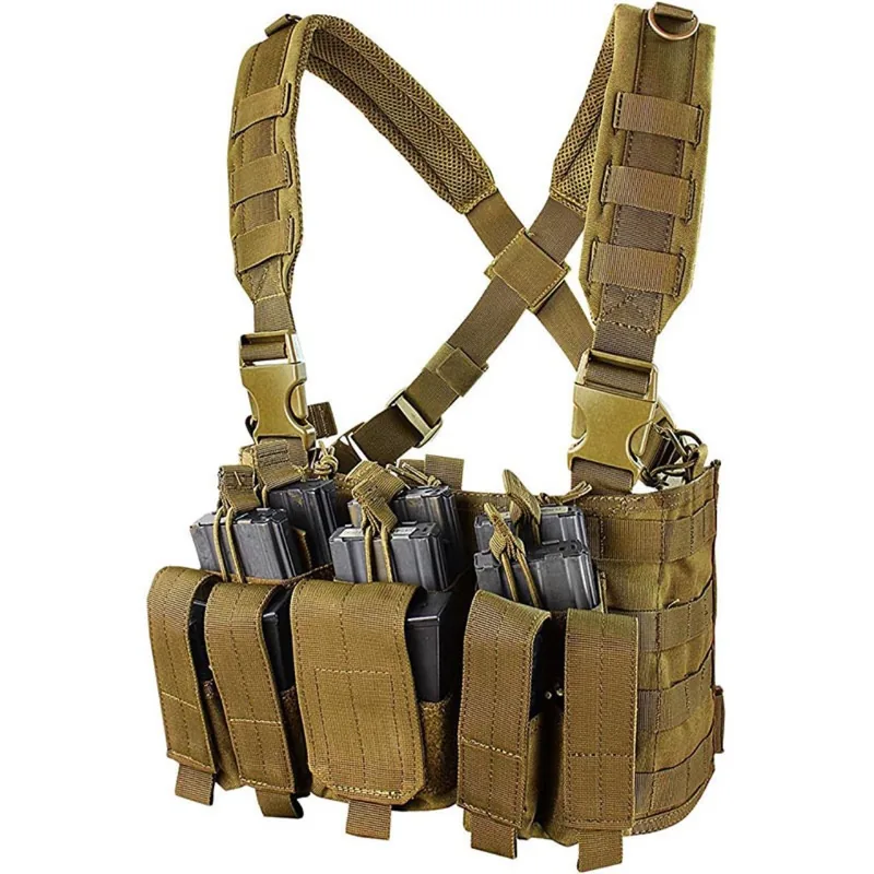 Custom Utility Adjustable Chest Rig — Black — Tactical Vests & Chest Rigs