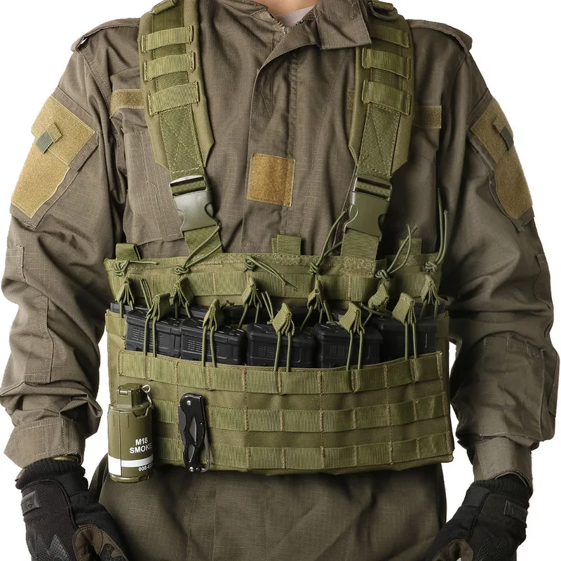 MOLLE Micro Vest Chest Rig — Black — Tactical Vests & Chest Rigs