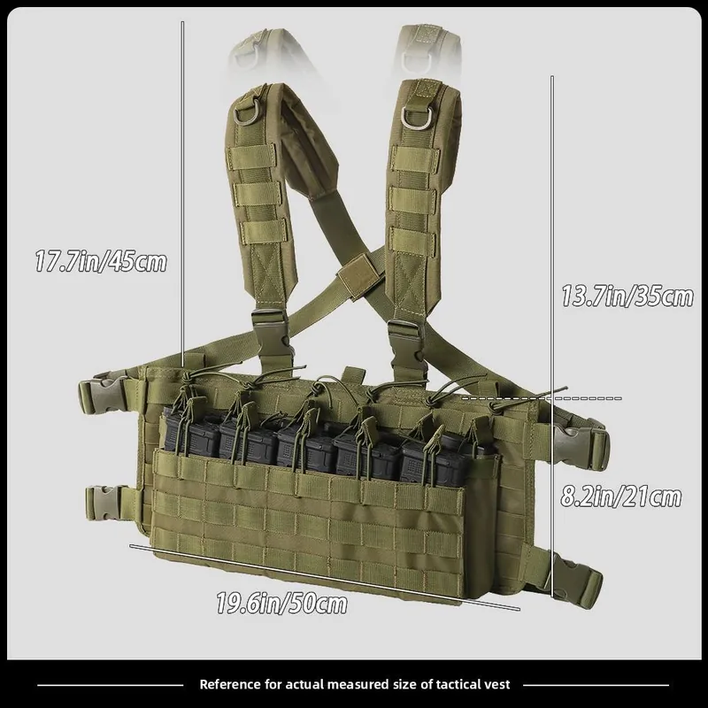 MOLLE Micro Vest Chest Rig — Black view 2