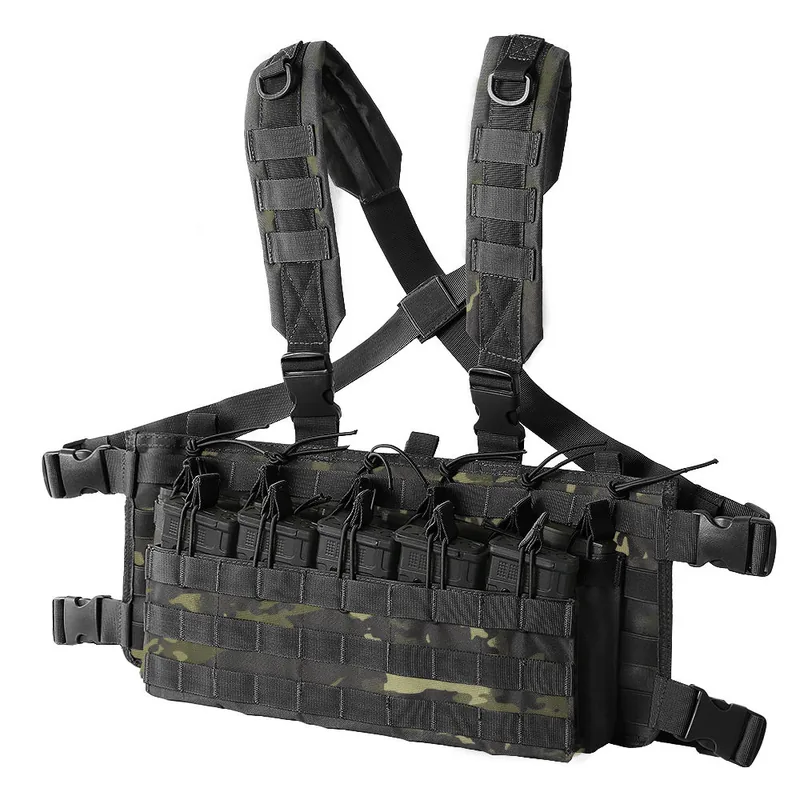 Tactical Chest Rig Running Pack — Black — Tactical Vests & Chest Rigs