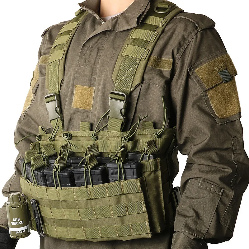 Tactical Chest Rig Running Pack — Black view 6
