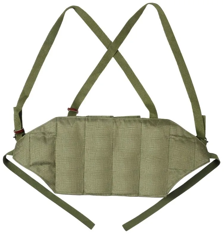 Custom 6-Pocket Bandolier Chest Rig — Black view 4