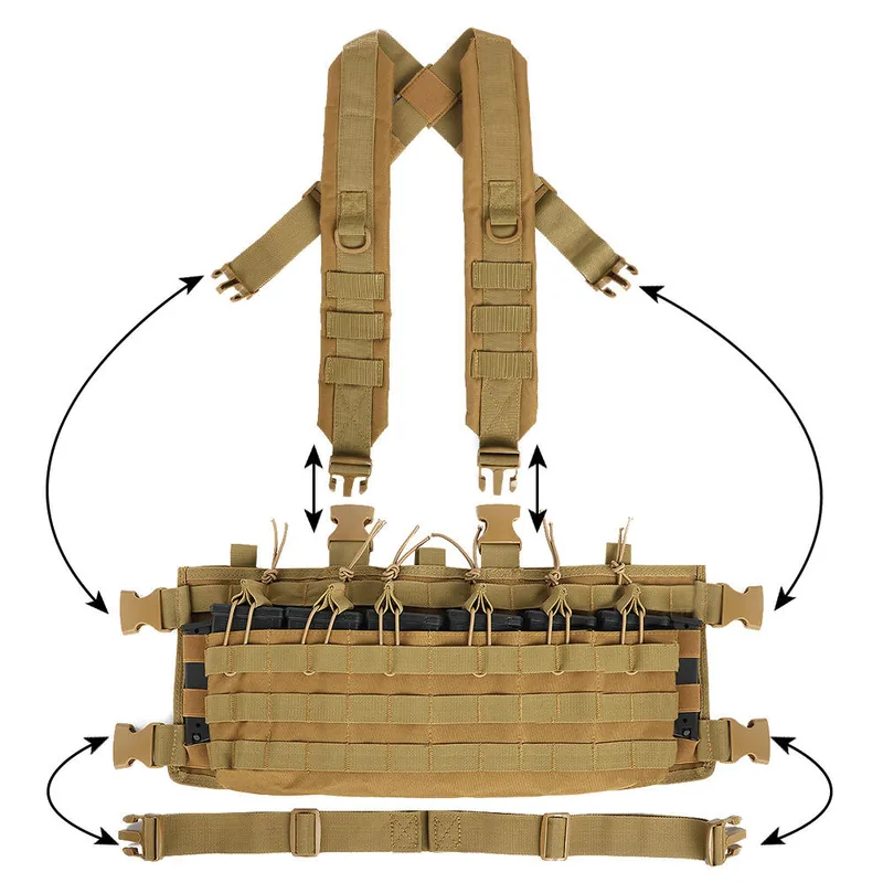 Rapid Assault Chest Rig Padded Straps — Black view 3