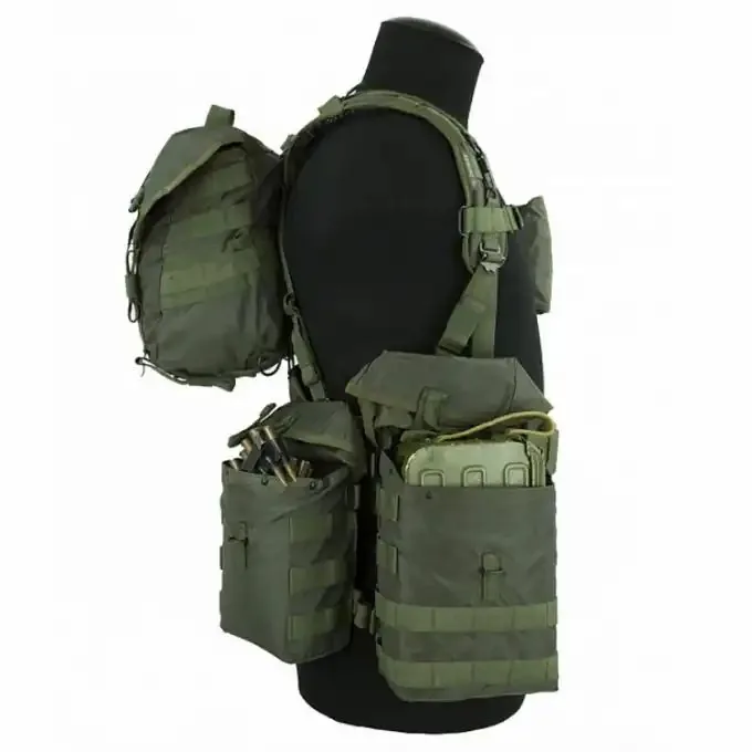 Custom Harness Heavy Chest Rig with Belt — Black view 2