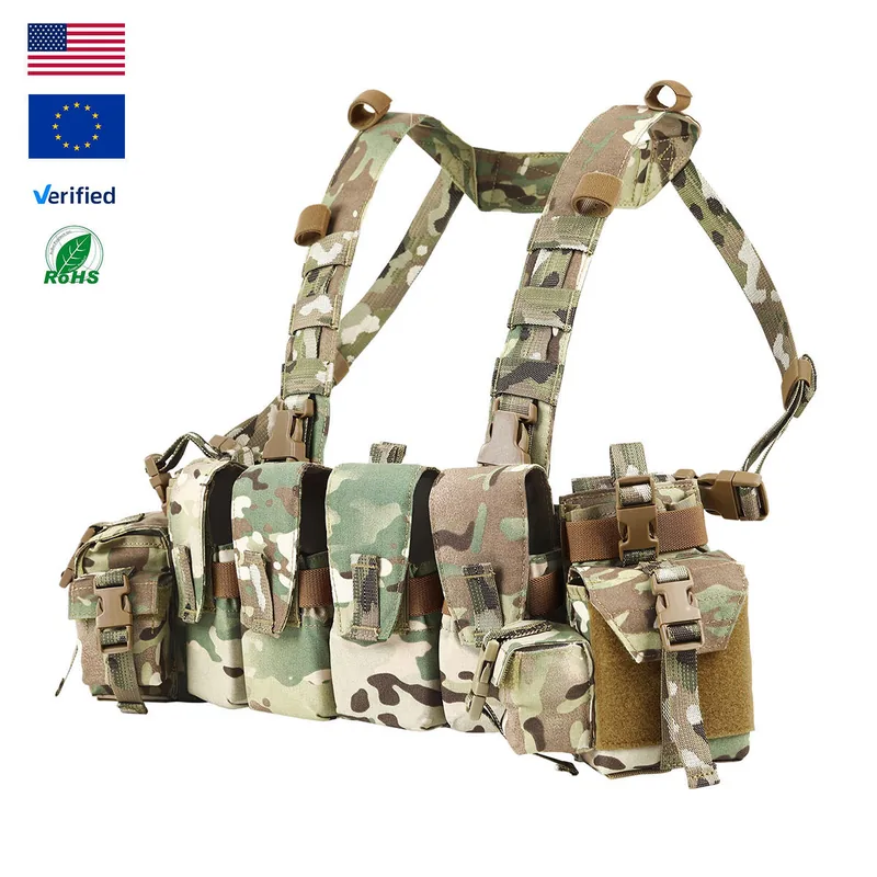 Warrior Multi-Function Chest Vest — Black — Tactical Vests & Chest Rigs