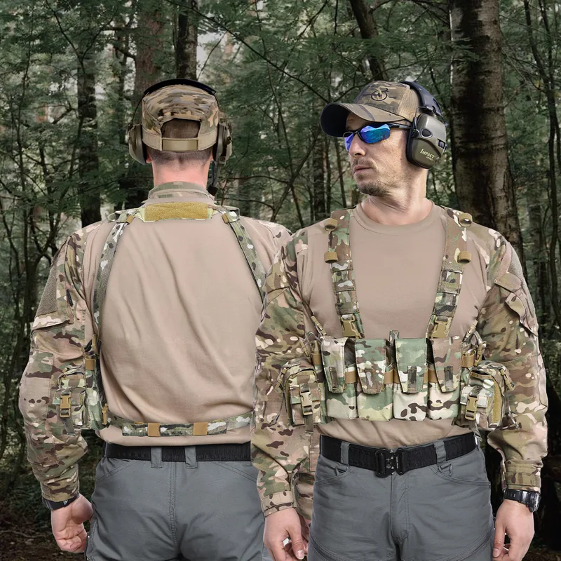 Warrior Multi-Function Chest Vest — Black view 2