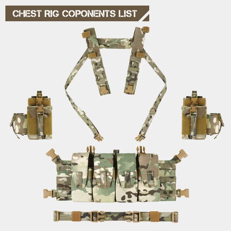 Warrior Multi-Function Chest Vest — Black view 4