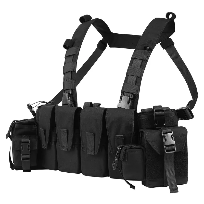 Warrior Multi-Function Chest Vest — Black view 6