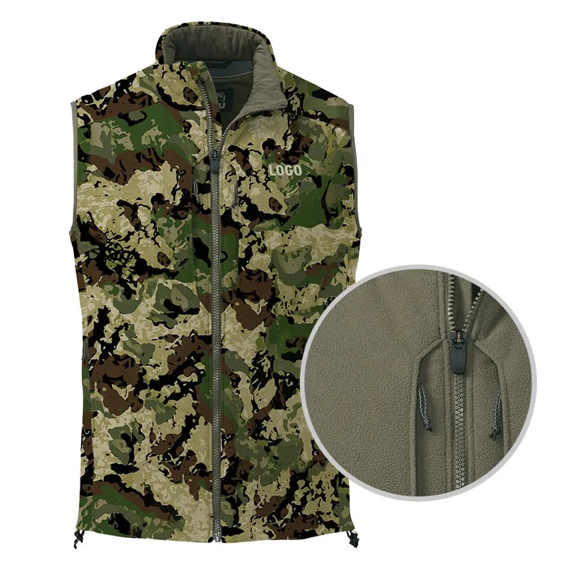 Custom High Quality Breathable Waterproof Camo Soft Shell Duck Hunting Vest — Tactical Vests & Chest Rigs
