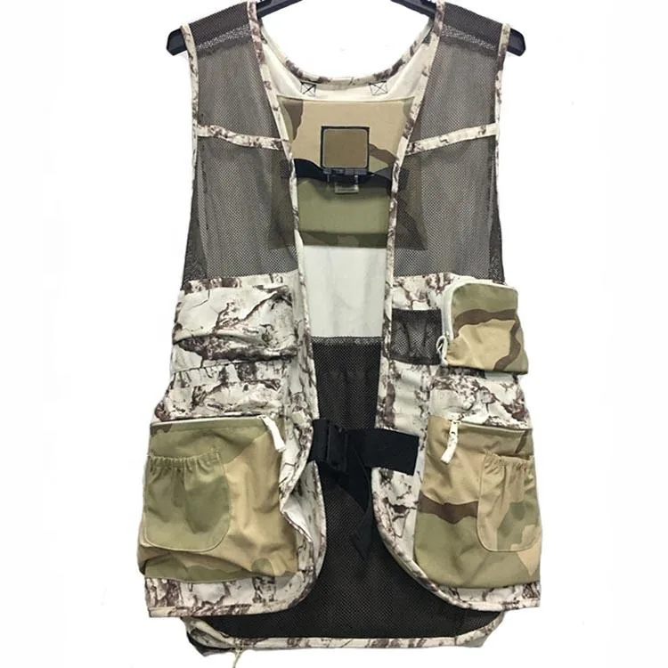 Wholesale Custom Logo Mesh Tactical Hunting Vest Multi-Pocket Load-Bearing view 3