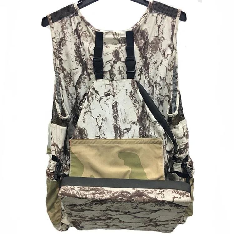 Wholesale Custom Logo Mesh Tactical Hunting Vest Multi-Pocket Load-Bearing view 4