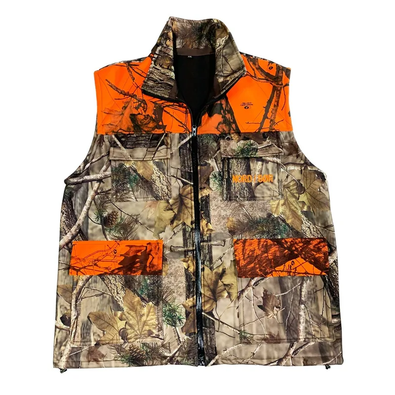 New Hunting Camo Vest Blaze Orange Winter Insulated Vest — Tactical Vests & Chest Rigs