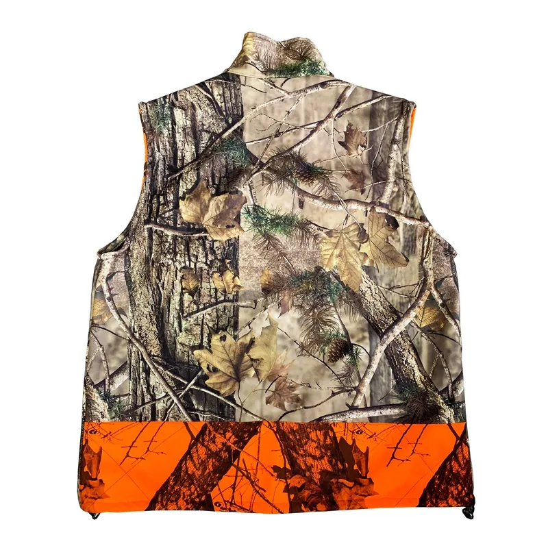 New Hunting Camo Vest Blaze Orange Winter Insulated Vest view 2