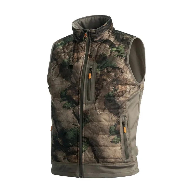 Heated Camouflage Winter Fleece Hunting Wear Vest view 2