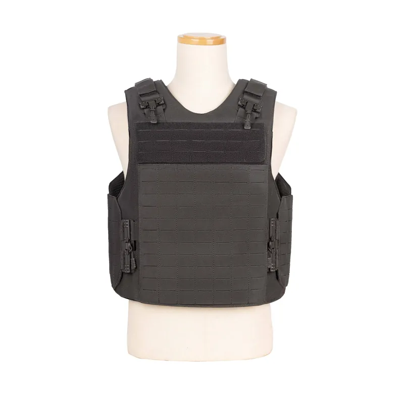 1000D Black Tactical Security Guard Vest — Black view 4