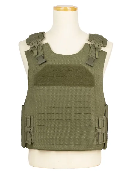 Multi-Level Tactical Security Plate Carrier — Black view 2