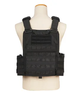 Laser Cut MOLLE Heavy Duty Security Vest — Black view 3