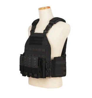Laser Cut MOLLE Heavy Duty Security Vest — Black view 4