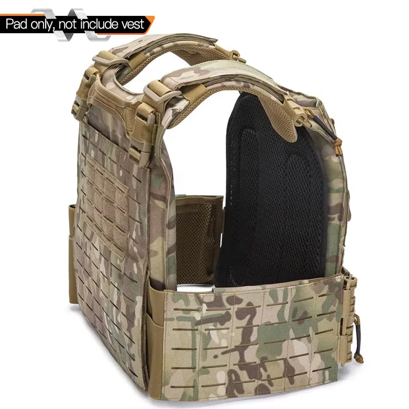 Tactical Vest Soft Nylon Mesh Pads — Black — Tactical Vests & Chest Rigs