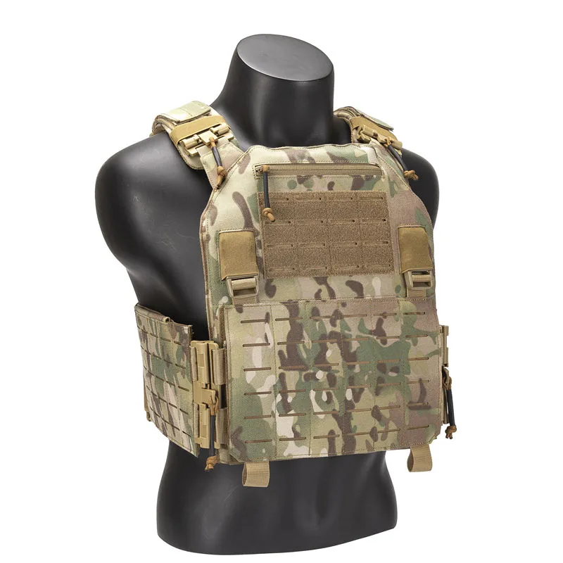 1000D Nylon Custom Stab-Proof Plate Carrier — Black — Tactical Vests & Chest Rigs