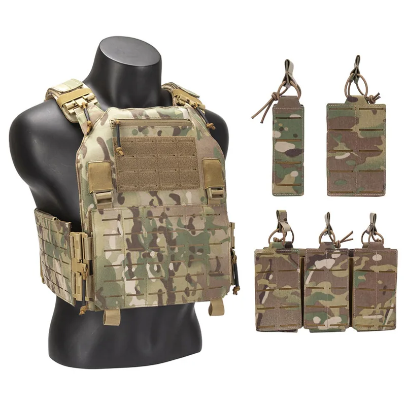 1000D Nylon Custom Stab-Proof Plate Carrier — Black view 3