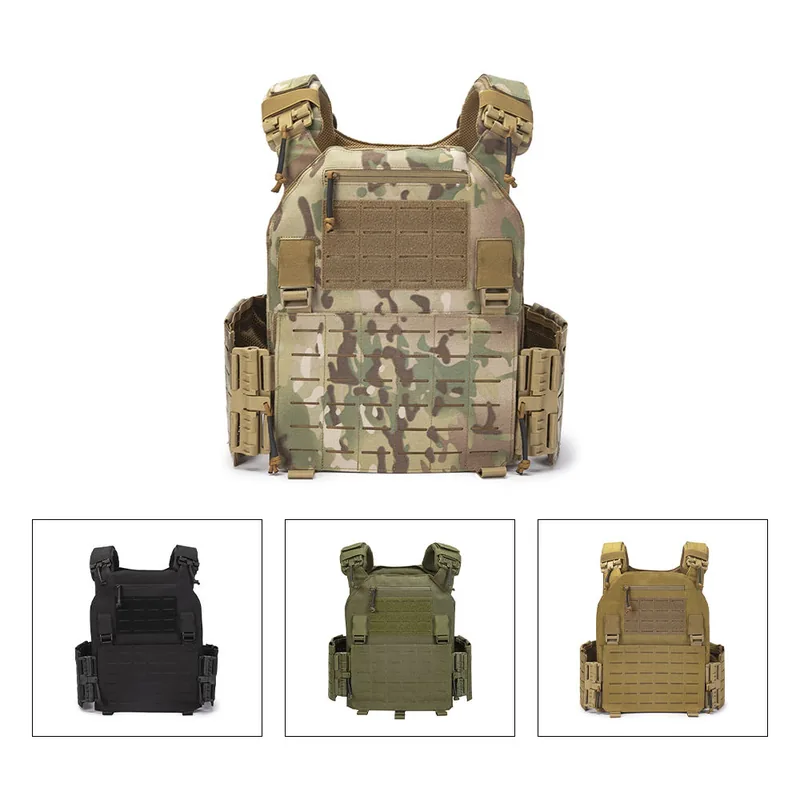 1000D Nylon Custom Stab-Proof Plate Carrier — Black view 5
