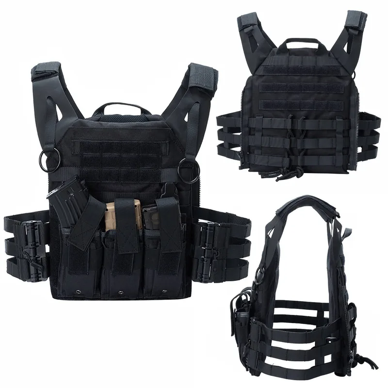 Quick Release Multifunctional MOLLE Vest — Black view 2