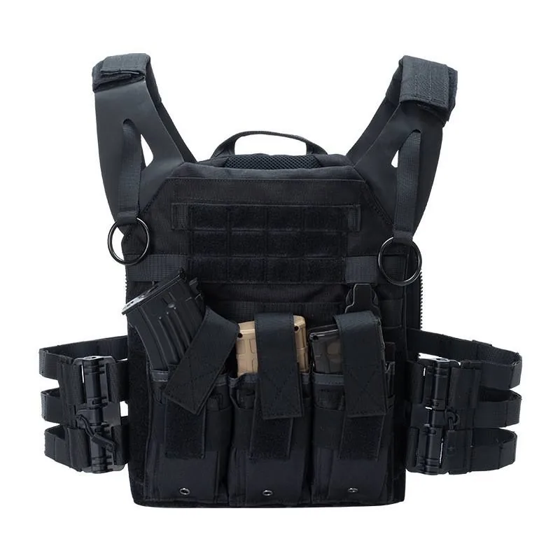 Quick Release Multifunctional MOLLE Vest — Black view 5