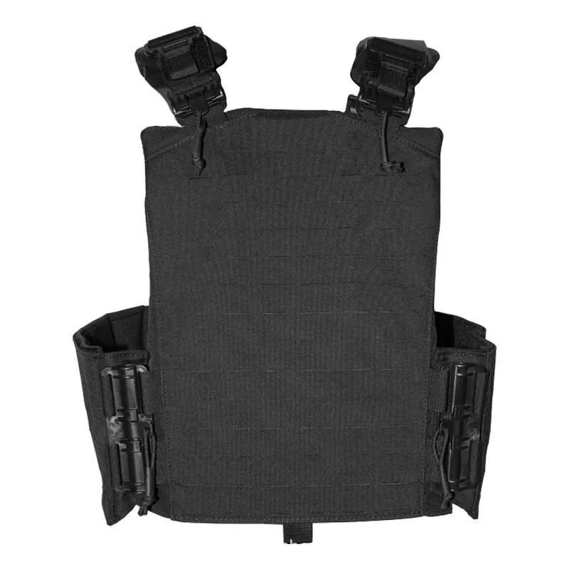 Laser Cutting MOLLE Shoulder Pad Vest — Black view 2