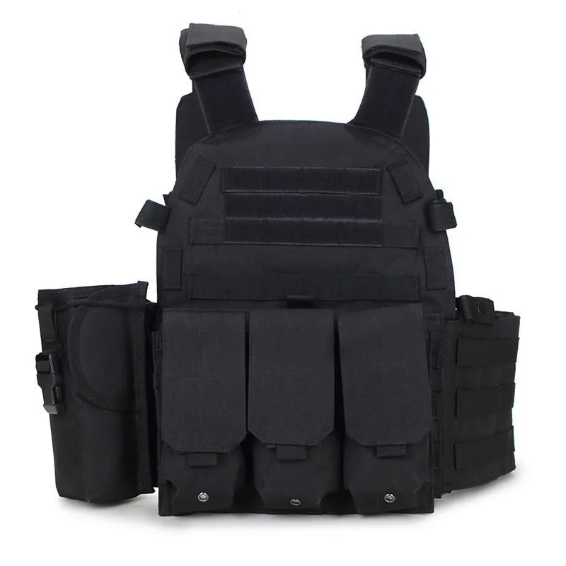 Multi-Functional Lightweight Tactical Vest — Black view 2
