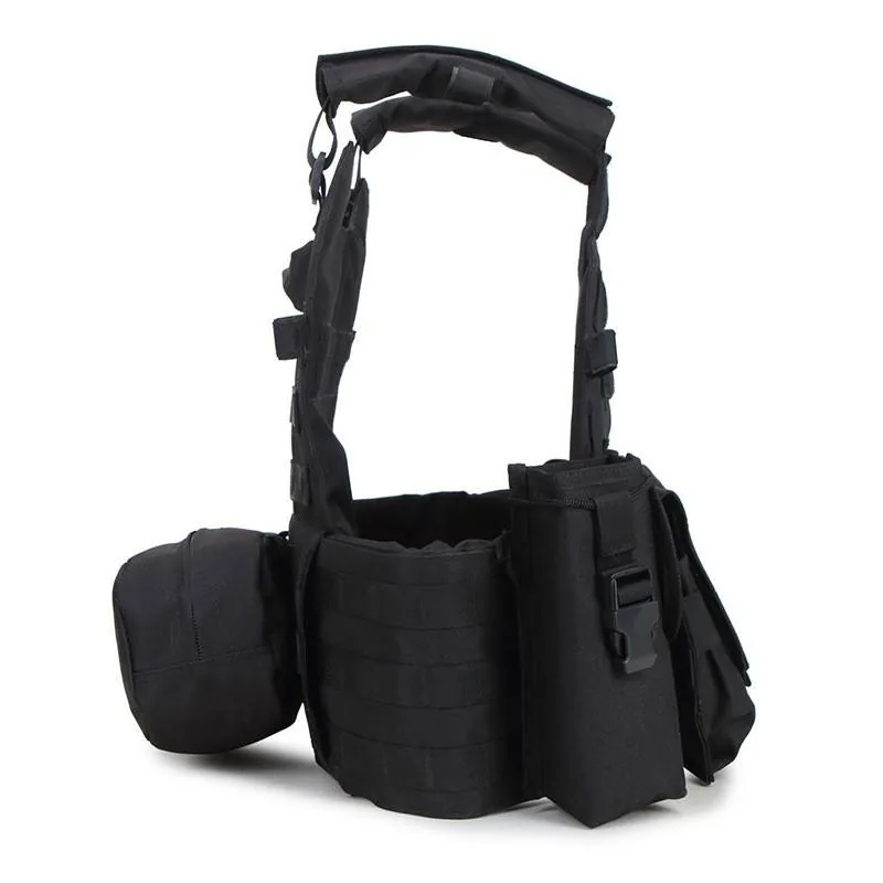 Multi-Functional Lightweight Tactical Vest — Black view 4