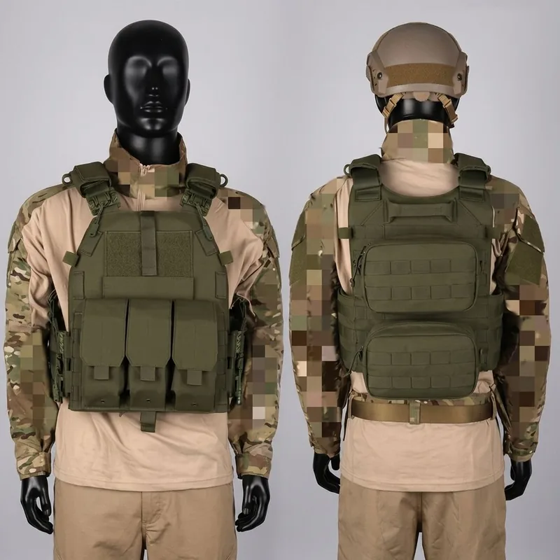 MOLLE Chest Rig Tactical Vest — Black — Tactical Vests & Chest Rigs