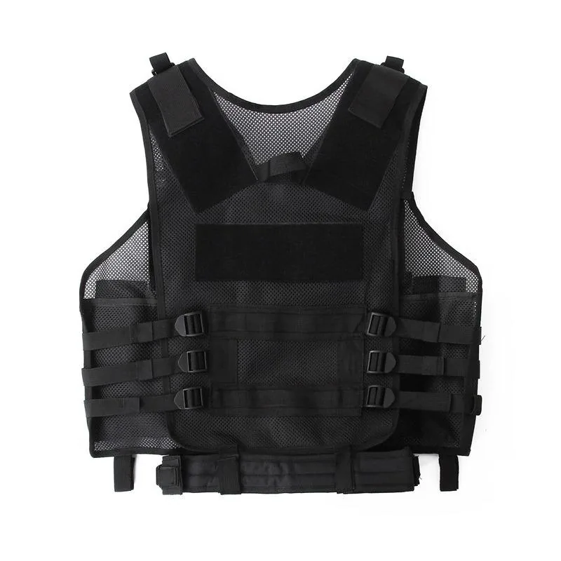 600D Lightweight Training Vest — Black view 3