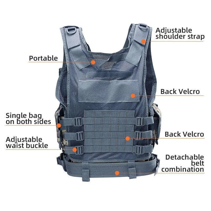 Digital Desert Quick Release Vest — Desert view 5