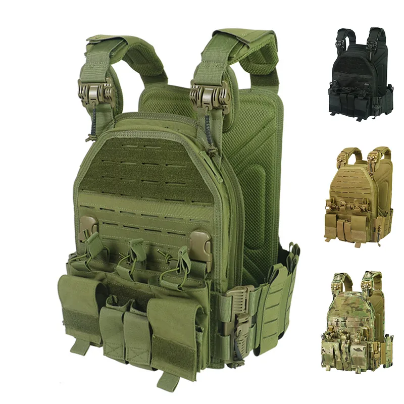 Multifunctional Quick Detach Field Vest — Black — Tactical Vests & Chest Rigs