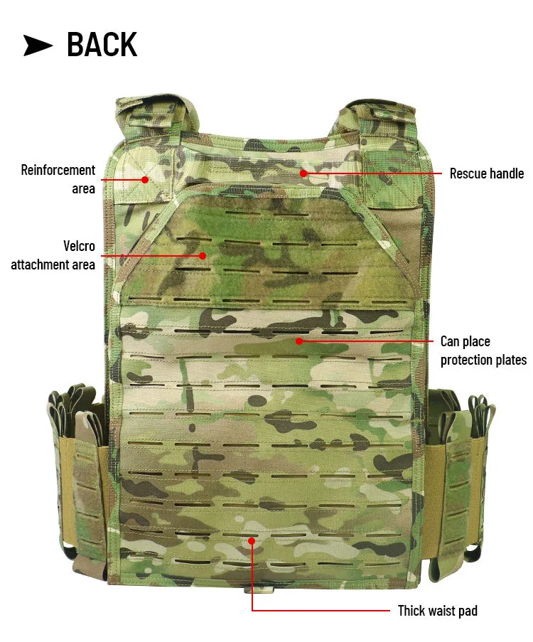 Multifunctional Quick Detach Field Vest — Black view 4