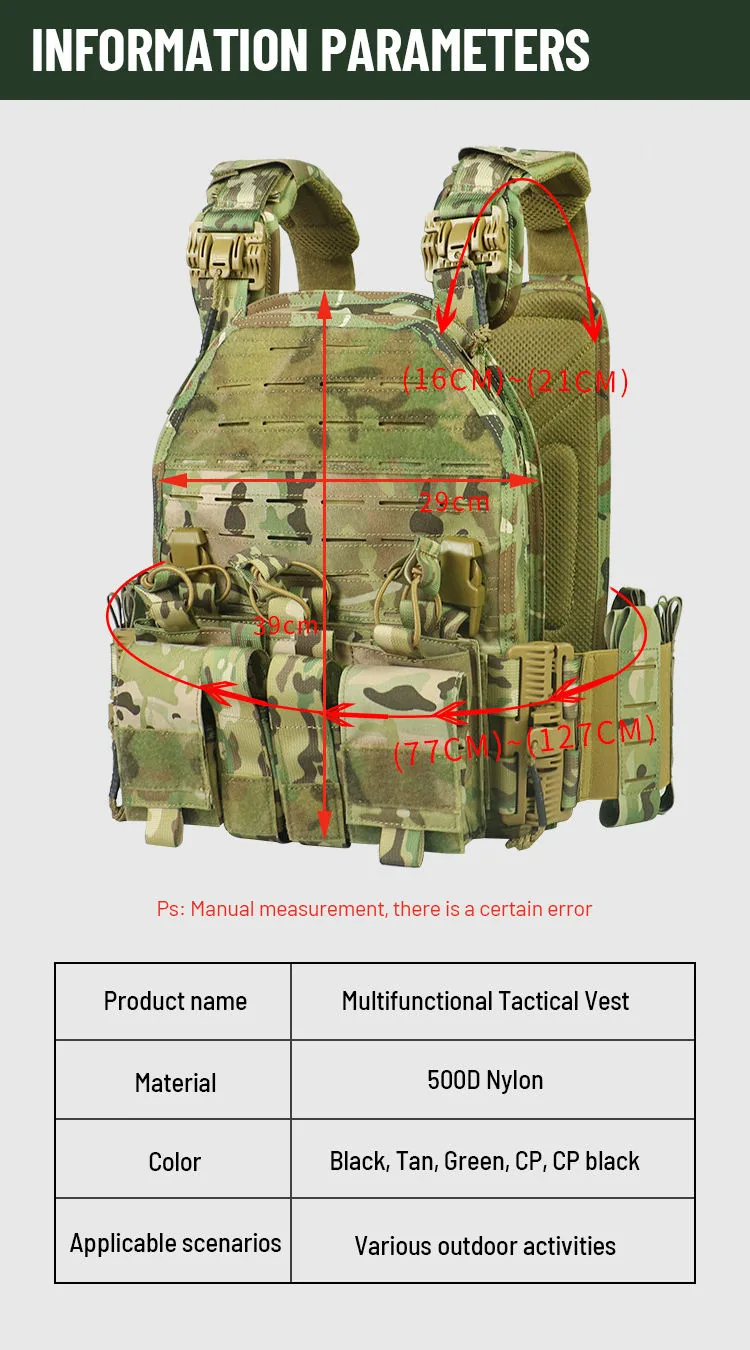 Multifunctional Quick Detach Field Vest — Black view 5