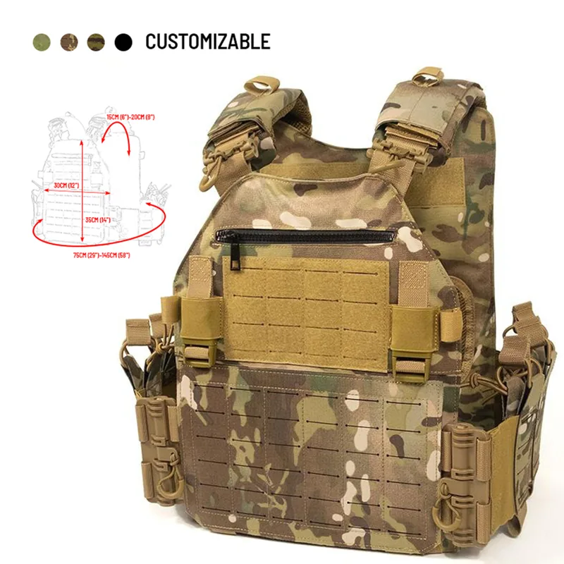 Outdoor Camouflage Stab-Proof Tactical Vest — Camo — Tactical Vests & Chest Rigs