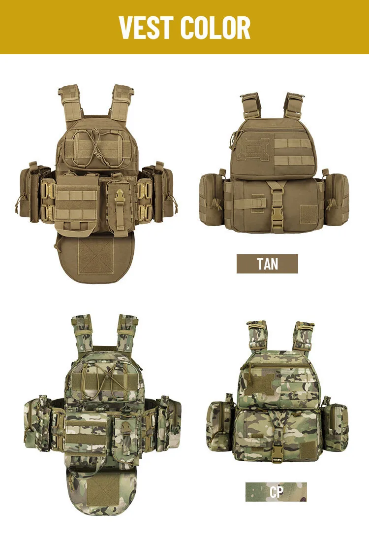 Professional Hunting Plate Carrier Vest — Black view 3