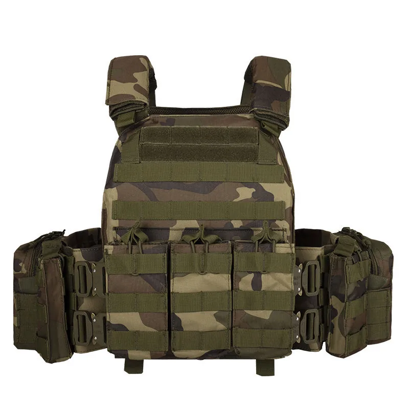 Factory Best Camo MOLLE Plate Carrier Vest — Camo view 3