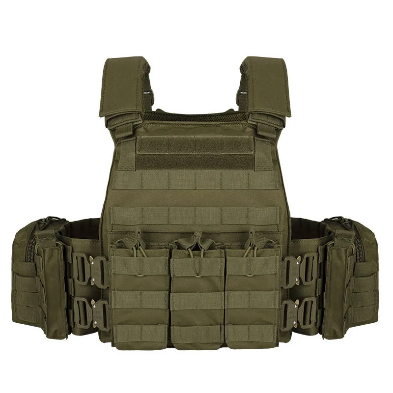 Factory Best Camo MOLLE Plate Carrier Vest — Camo view 5