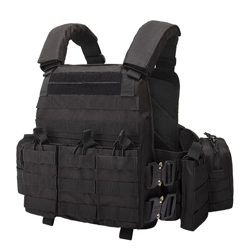 Factory Best Camo MOLLE Plate Carrier Vest — Camo view 6